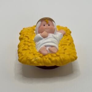 Fisher-Price Little People Christmas Nativity Baby Jesus Swaddled in Manger